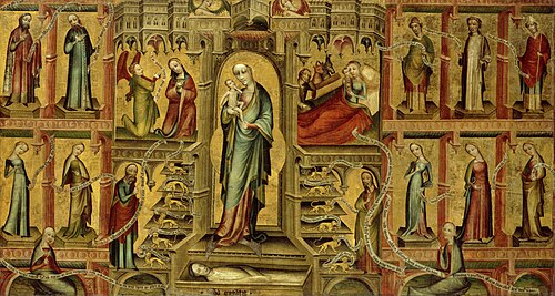 Mary as Throne of Salomon, 1380, 