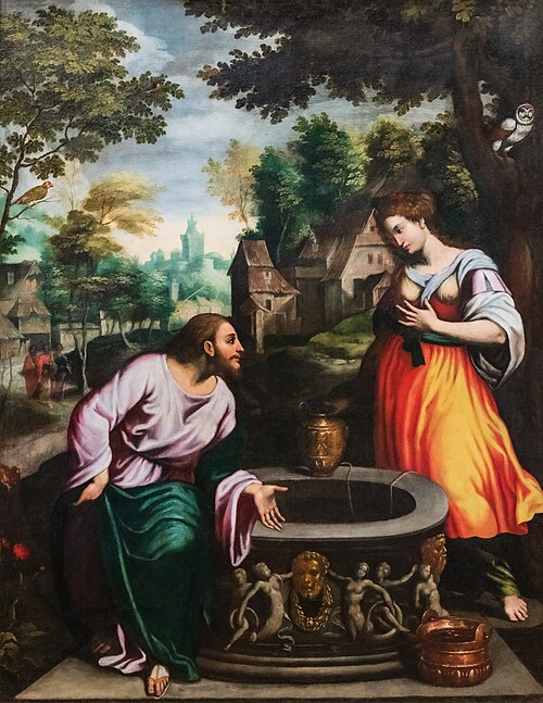 Jésus et la Samaritaine, 1600, 