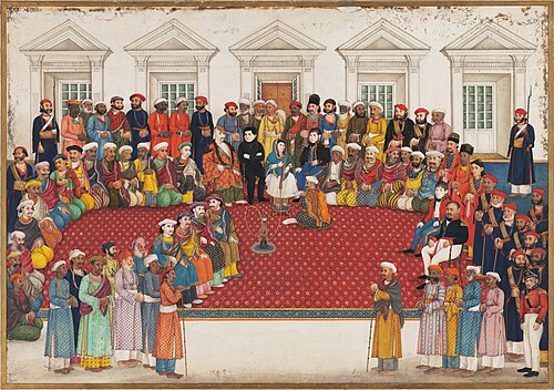 Begum Samru and her household (CBL In 74.7), 1820, 