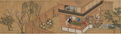 Dutch mansions in Dejima, Nagasaki (Nagasaki Dejima Rankan no zu) (CBL J 1131), 1800, 
