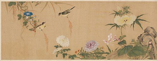Handscroll of birds and flowers (CBL C 1185), 1800, 