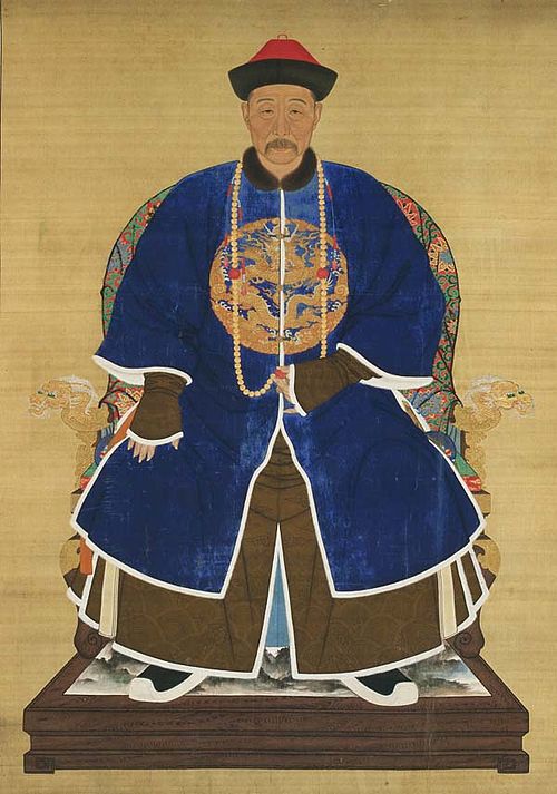 Portrait of a Qing Courtier, possibly Yinreng (d. 1725) as Heir Apparent, , 