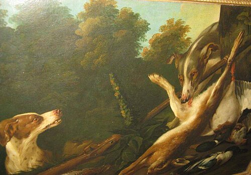 Game and Dogs in Landscape, , 