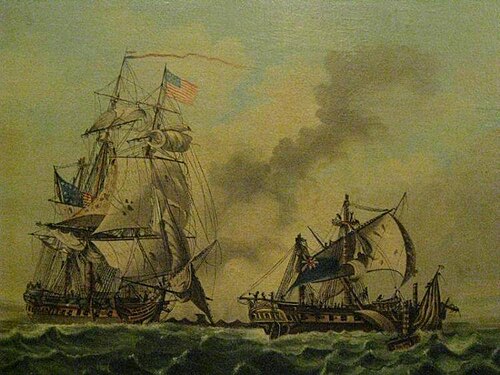 Engagement Between the U.S. Frigate Constitution and H.M.S Java, , 