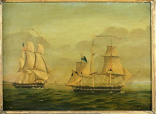 Engagement between the U.S. Frigate "Chesapeake" and H.M.S. "Shannon", 1849, 