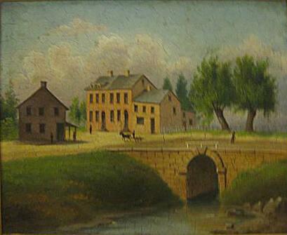 Stone Bridge Tavern and Garden, Broadway and Canal St., New York City, 1812, 