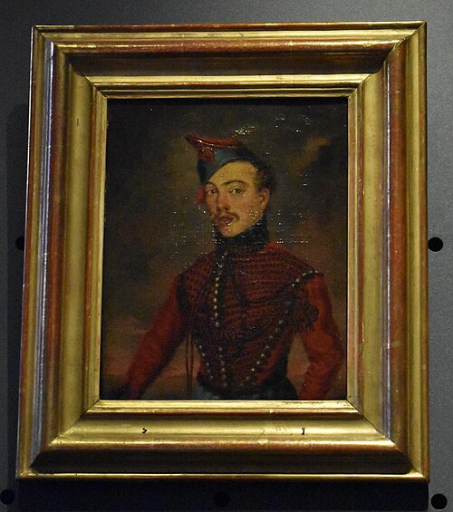 Portrait d'un Hussard, 4e régiment, 1900, 