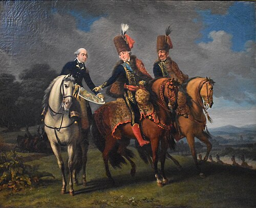 Portrait équestre du Duc d'Orléans en uniforme de Colonel-Général des Hussards, 1800, 