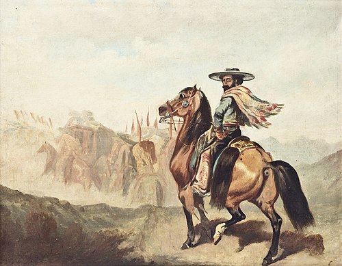 Chinaco con diligencia, 1850, 