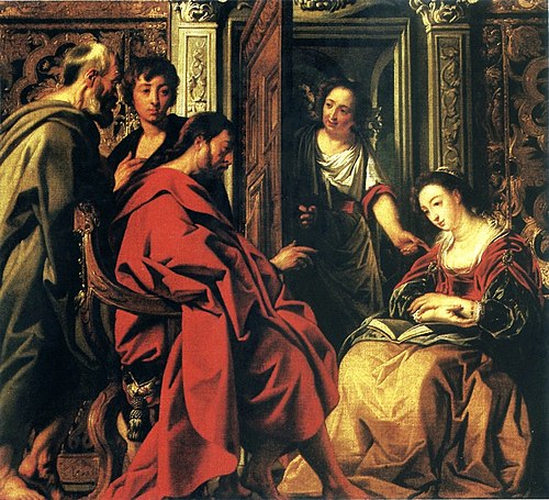 Jesus at the house of Mary and Martha, 1623, 