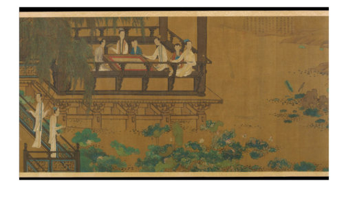 Palace Ladies by a lotus pond, , 