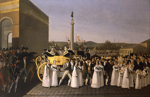 L'Arrivée de LL. RR. MGR Duc et Mme Duchesse d'Angoulème, 1817, 