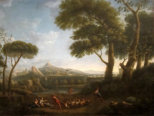 Landscape with Arcadian Figures and Imaginary Classical Buildings, 1744, 