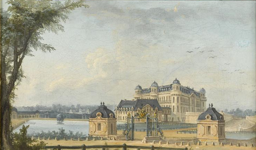 Vue du château de Chantilly, 1780, 