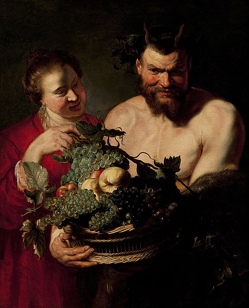Faun and a young woman, 1620, 