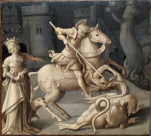 Saint Georges terrassant le dragon, 1520, 