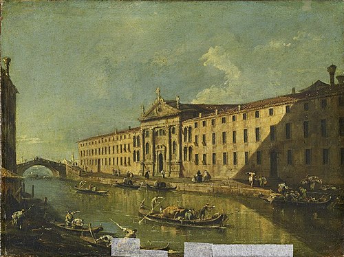 Le Rio des Mendiants à Venise, 1750, 
