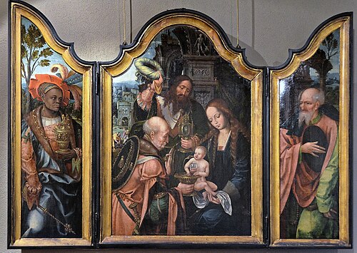 triptyque de l'Adoration des Mages, 1550, 
