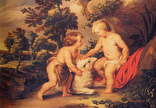 The Christ Child and the infant Saint John the Baptist, 1950, 