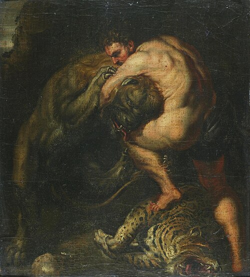 Hercules and the Nemean lion, 1800, 