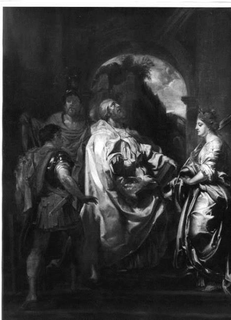 The Madonna of Vallicella adored by Saints Gregorius, Domitilla, Maurus, Papianus and Achilleus, 1610, 