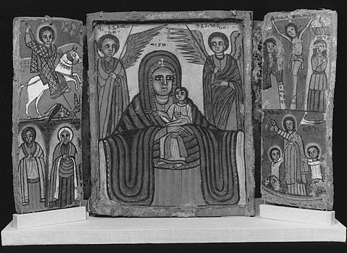 Mary and Child Double Triptych, 1850, 