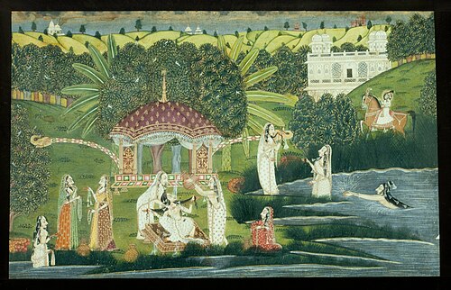 Bani Thani Bathing at Pholl Sagar Palace, 1815, 