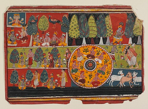 The Adoration of Krishna, 1700, 