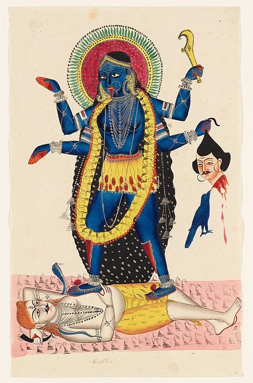 Kali Trampling Upon Shiva, 1854, 