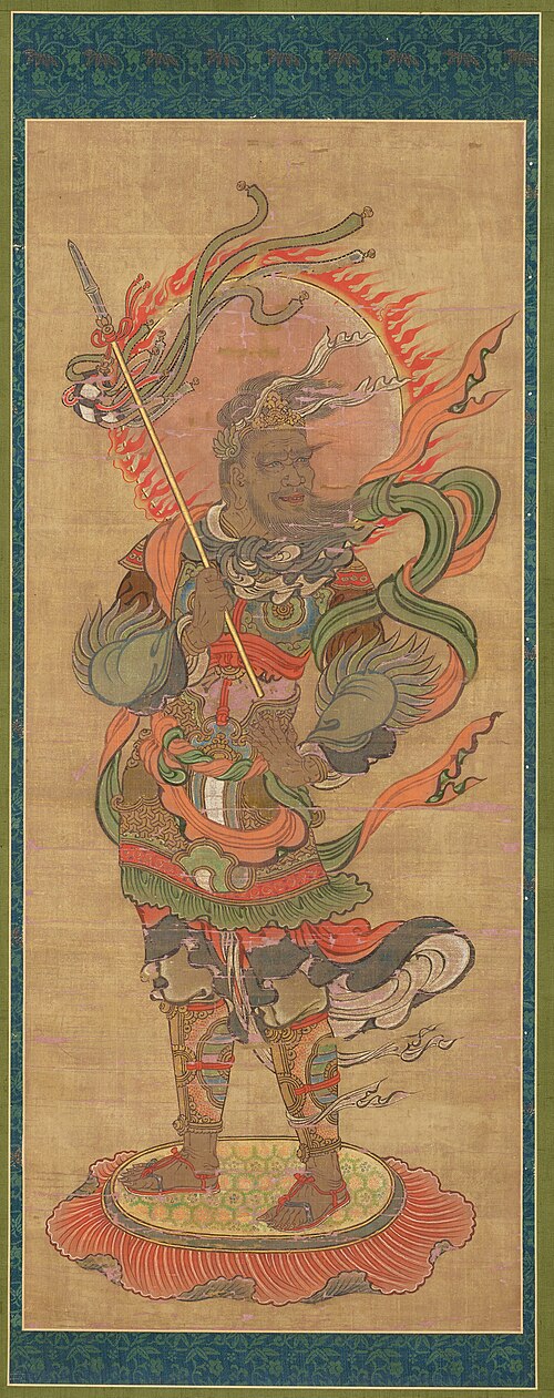 Fūten, the Wind Deity [one of a set of Twelve Devas], , 