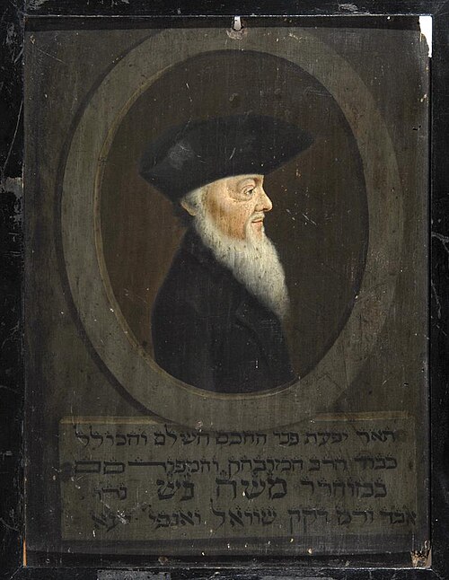 Portret van rabbijn Mozes Joel, 1812, 