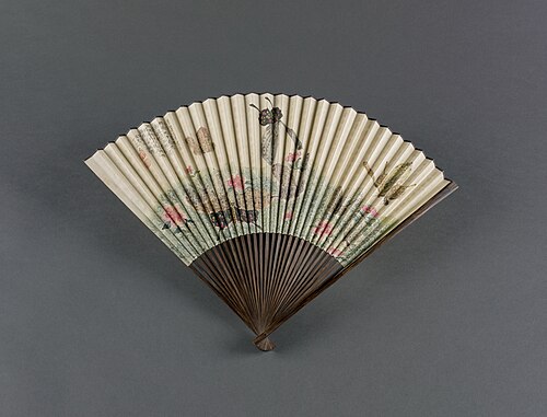 Folding Fan with Painting and Calligraphy, 1869, 
