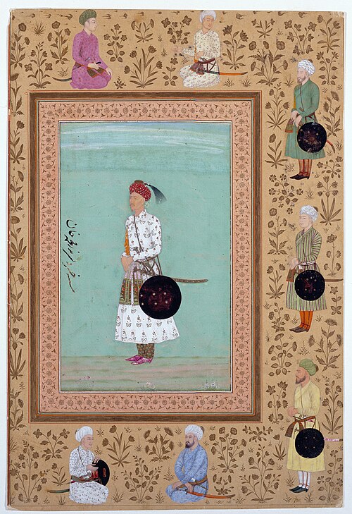 Page from the Late Shah Jahan Album, 1655, 