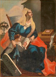 Sv. Ana uči Marijo brati, 1750, 