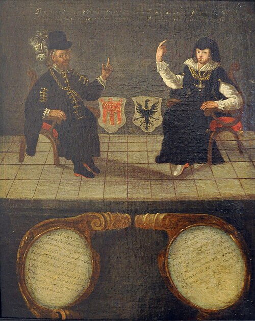 Pfalzgraf Hugo II. von Tübingen, mit Ehefrau Elisabetha, 1650, 