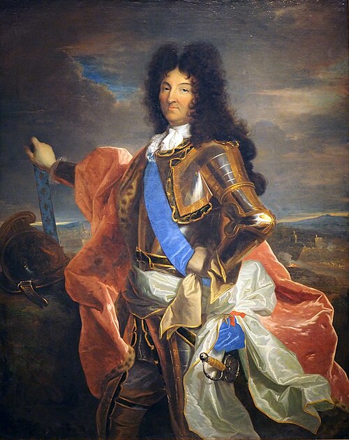 Portrait de Louis XIV en cuirasse, 1701, 