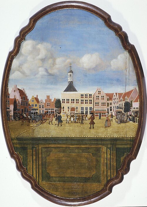 Hof met oude stadhuis, Amersfoort, 1775, 