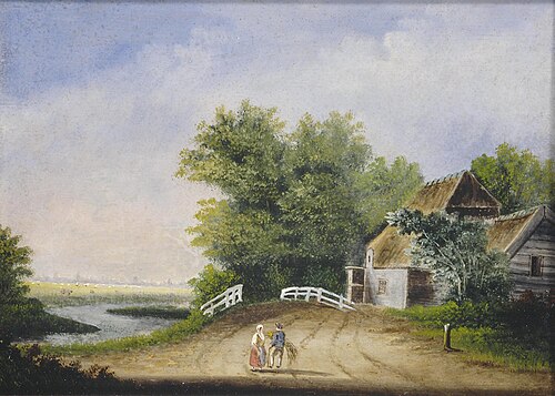 Brug bij de Kattekampen, Amersfoort, 1860, 