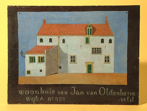 Woonhuis van Jan van Oldenbarneveld wijk A no. 282, 1870, 