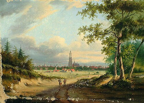 Gezicht op Amersfoort, 1850, 