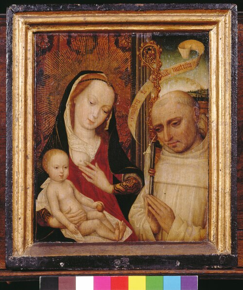 Visioen of de Lactatio van Bernardus, 1474, 