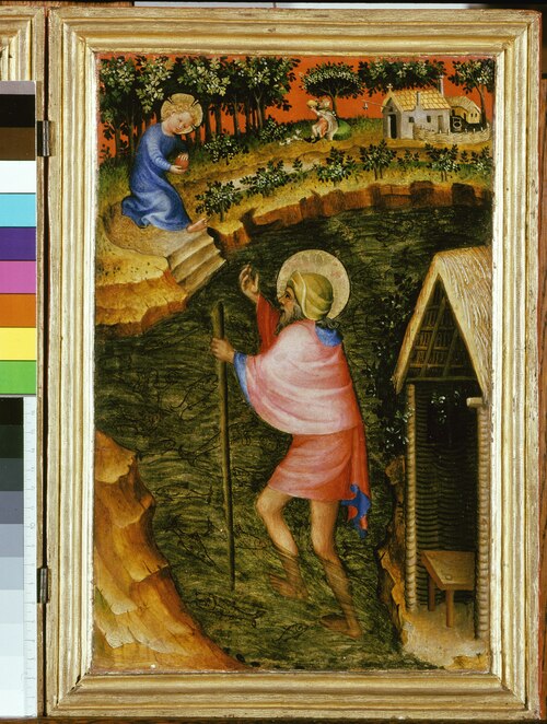 St Christopher, Antwerp-Baltimore Quadriptych, 1380, 