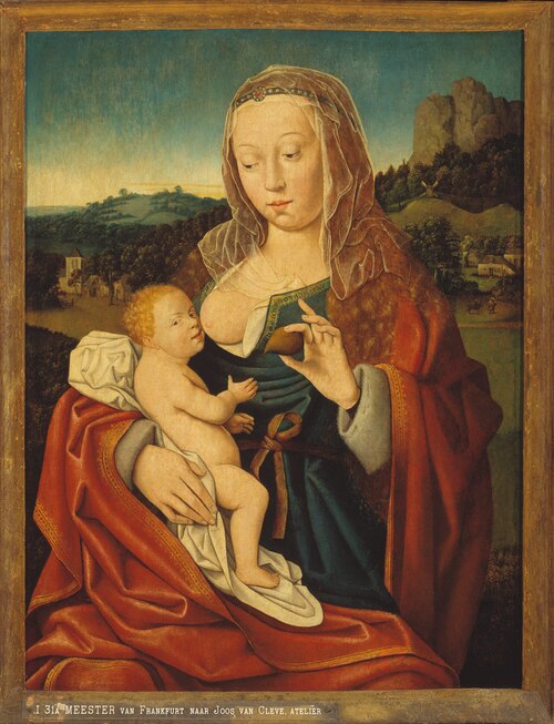 Maria lactans met peer, 1512, 