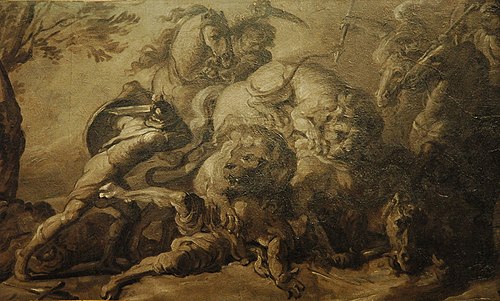 La Chasse au lion, 1800, 