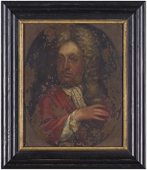 Portret van Tiberius Pepinus (Tjepcke) van Eminga, 1684, 