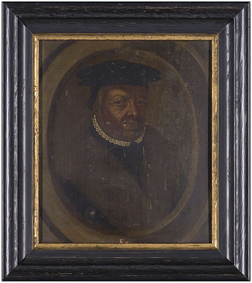 Portrait of een man, waarschjnlijk Dirck Hillebrantsz. den Otter (1493-1580), echtgenoot van achtere, 1549, 