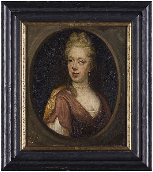 Portret van Christiana Genoveva van der Goes, 1709, 