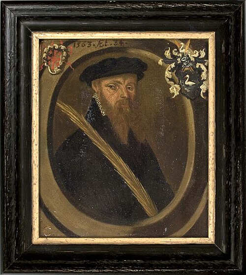 Portret van man uit geslacht Van Sytzama, 1563, 