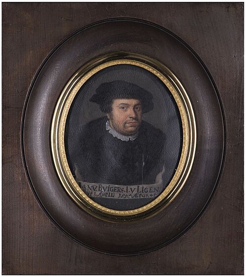 Portret van Jan Buygers, advocaat aan het Hof van Friesland, 1549, 