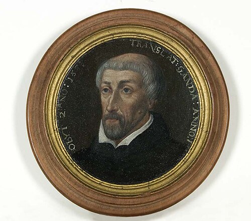 Portret van Guilielmus Lindanus of Willem van der Linde, inquisiteur te Friesland, 1588, 